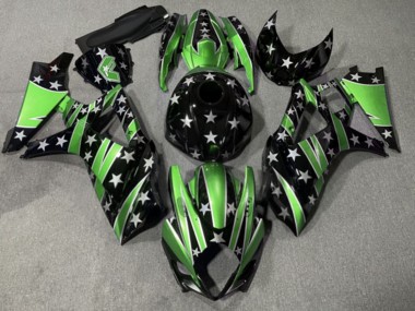 Purchase 2007-2008 Glossy Green Black Silver StaRS Suzuki GSXR 1000 Motorcycle Fairings UK
