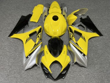 Purchase 2007-2008 Glossy Yellow & Silver with Black Oem Suzuki GSXR 1000 Motorcycle Fairings UK
