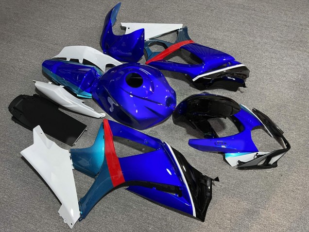 Purchase 2007-2008 Glossy Blue White Black Suzuki GSXR 1000 Motorcycle Fairings UK