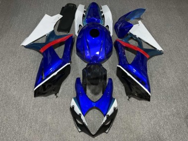 Purchase 2007-2008 Glossy Blue White Black Suzuki GSXR 1000 Motorcycle Fairings UK
