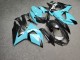 Purchase 2009-2016 Glossy Light Blue Black Carbon Fiber Style Suzuki GSXR 1000 Motorcycle Fairings UK