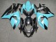 Purchase 2009-2016 Glossy Light Blue Black Carbon Fiber Style Suzuki GSXR 1000 Motorcycle Fairings UK
