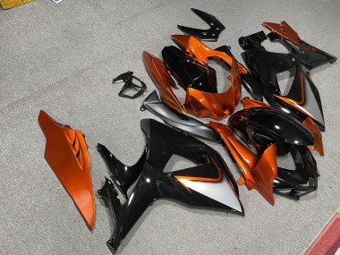 Purchase 2009-2016 Glossy Black Burnt Orange Suzuki GSXR 1000 Motorcycle Fairings UK
