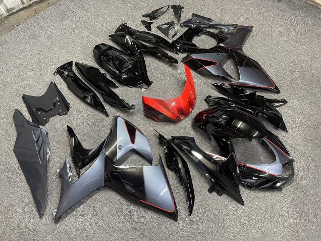 Purchase 2009-2016 Shiny Grey Black Red Suzuki GSXR 1000 Motorcycle Fairings UK