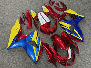 Purchase 2009-2016 Yellow Red Blue Suzuki GSXR 1000 Motorcycle Fairings UK