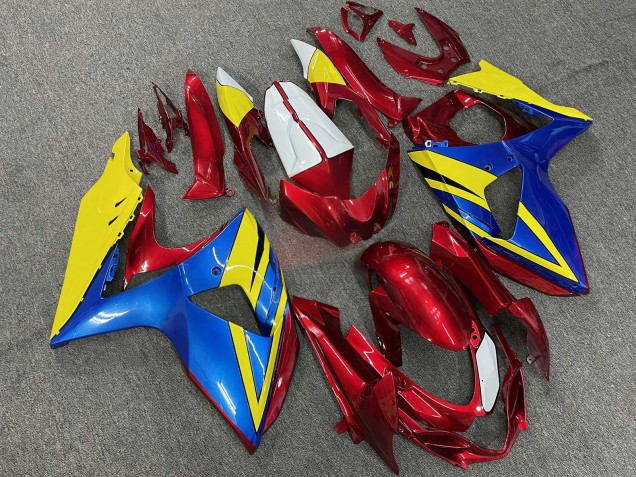 Purchase 2009-2016 Yellow Red Blue Suzuki GSXR 1000 Motorcycle Fairings UK