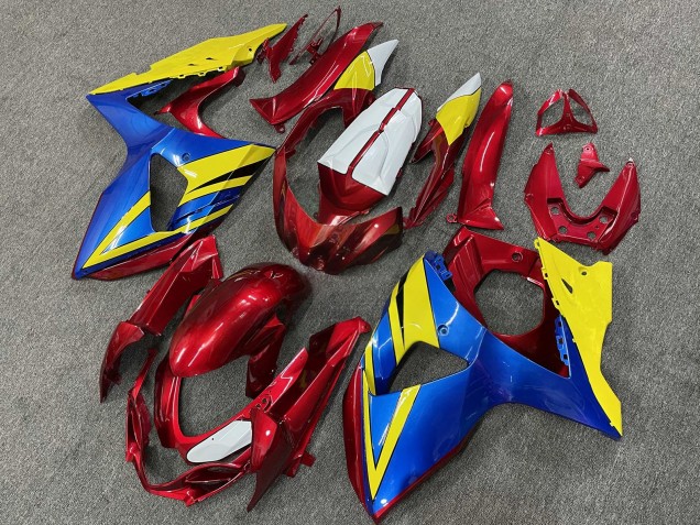 Purchase 2009-2016 Yellow Red Blue Suzuki GSXR 1000 Motorcycle Fairings UK