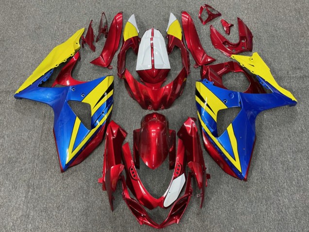 Purchase 2009-2016 Yellow Red Blue Suzuki GSXR 1000 Motorcycle Fairings UK