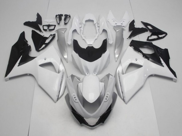 Purchase 2009-2016 Glossy White Silver Suzuki GSXR 1000 Motorcycle Fairings UK