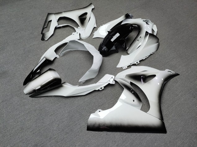 Purchase 2017-2025 Glossy White & Black Gradient Suzuki GSXR 1000 Motorcycle Fairings UK