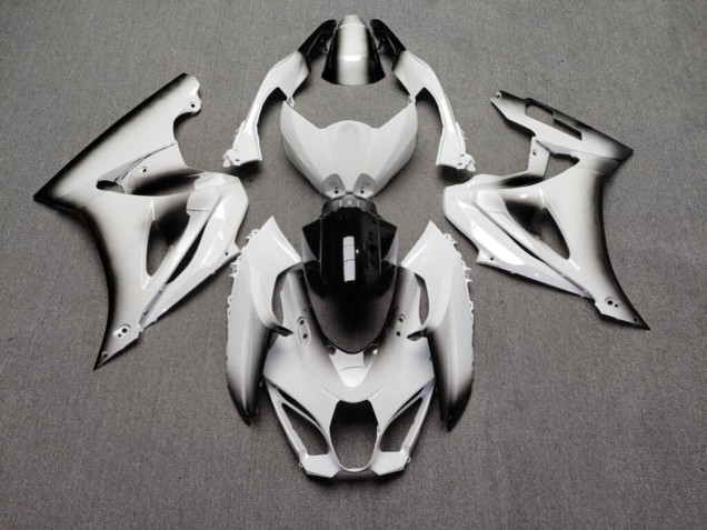 Purchase 2017-2025 Glossy White & Black Gradient Suzuki GSXR 1000 Motorcycle Fairings UK