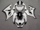 Purchase 2017-2025 Glossy White & Black Gradient Suzuki GSXR 1000 Motorcycle Fairings UK