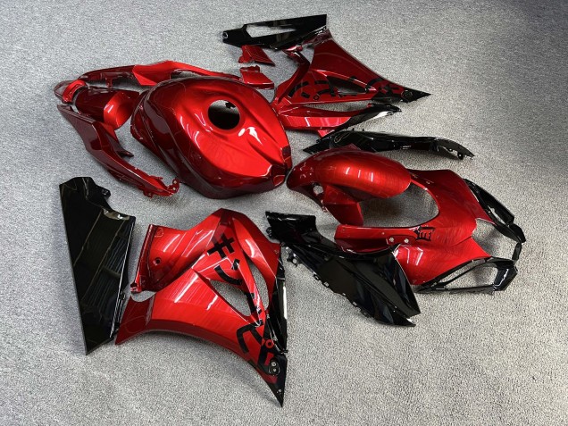 Purchase 2017-2025 Glossy Candy Red & Black Suzuki GSXR 1000 Motorcycle Fairings UK