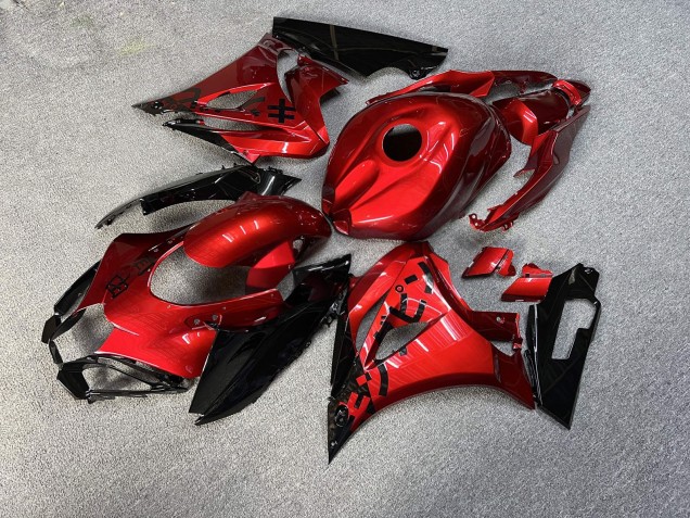 Purchase 2017-2025 Glossy Candy Red & Black Suzuki GSXR 1000 Motorcycle Fairings UK