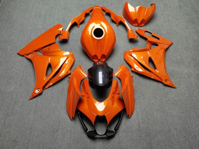 Purchase 2017-2025 Glossy Orange with Carbon Fiber Style Suzuki GSXR 1000 Motorcycle Fairings UK