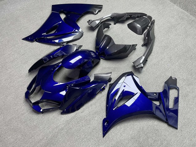 Purchase 2017-2025 Glossy Blue with Carbon Fiber Style Gradient Suzuki GSXR 1000 Motorcycle Fairings UK