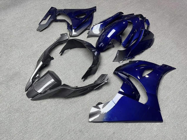 Purchase 2017-2025 Glossy Blue with Carbon Fiber Style Gradient Suzuki GSXR 1000 Motorcycle Fairings UK