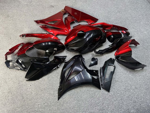 Purchase 2017-2025 Glossy Black & Red Split Suzuki GSXR 1000 Motorcycle Fairings UK