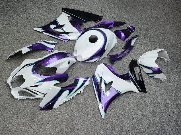 Purchase 2017-2025 Glossy White Purple Black Suzuki GSXR 1000 Motorcycle Fairings UK