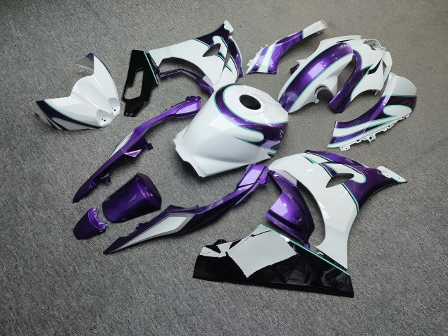 Purchase 2017-2025 Glossy White Purple Black Suzuki GSXR 1000 Motorcycle Fairings UK