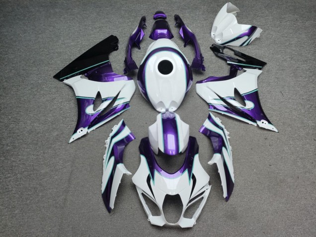 Purchase 2017-2025 Glossy White Purple Black Suzuki GSXR 1000 Motorcycle Fairings UK