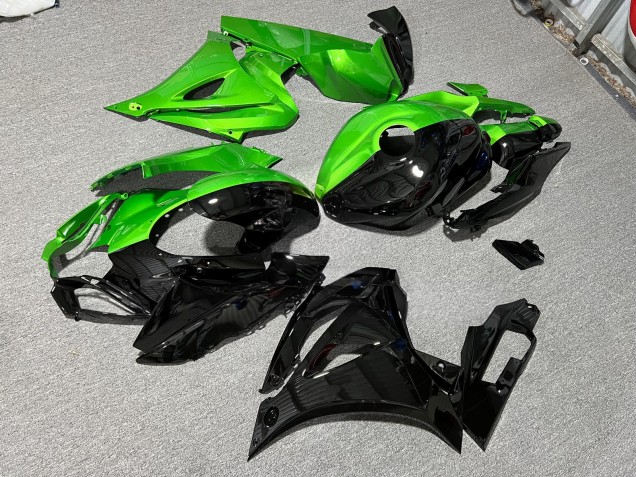 Purchase 2017-2025 Glossy Green Black Split Suzuki GSXR 1000 Motorcycle Fairings UK