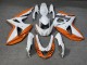 Purchase 2017-2025 Glossy White Orange Suzuki GSXR 1000 Motorcycle Fairings UK