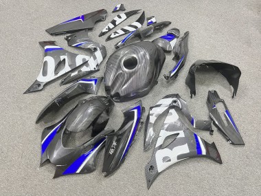 Purchase 2017-2025 Carbon Fiber Style Blue Suzuki GSXR 1000 Motorcycle Fairings UK