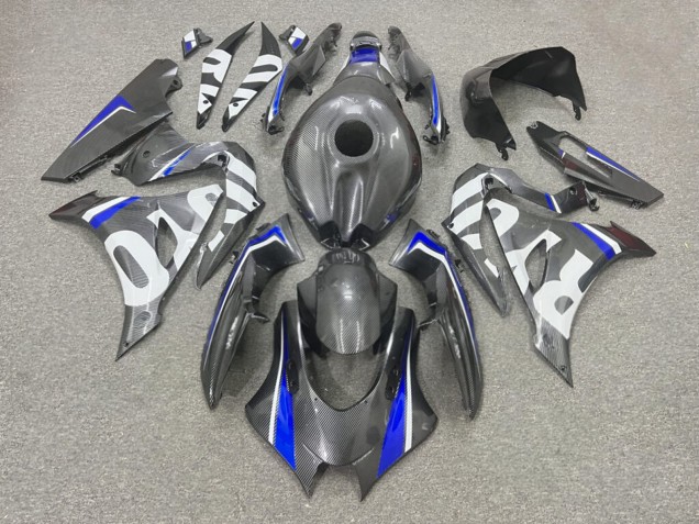 Purchase 2017-2025 Carbon Fiber Style Blue Suzuki GSXR 1000 Motorcycle Fairings UK