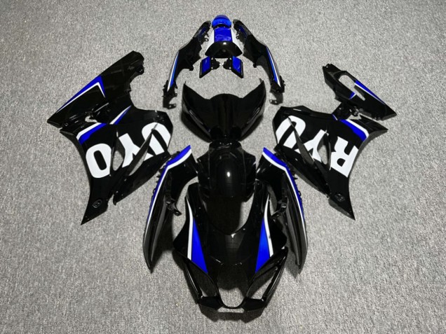 Purchase 2017-2025 Glossy Black & Blue with White Suzuki GSXR 1000 Motorcycle Fairings UK