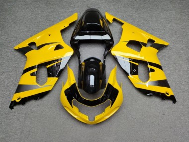 Purchase 2001-2003 Glossy Yellow Black Grey Suzuki GSXR 600/GSXR 750 Motorcycle Fairings UK