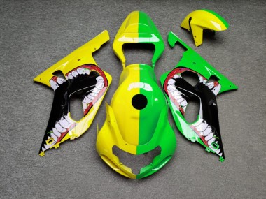 Purchase 2001-2003 Glossy Yellow Green Monster Split Suzuki GSXR 600/GSXR 750 Motorcycle Fairings UK