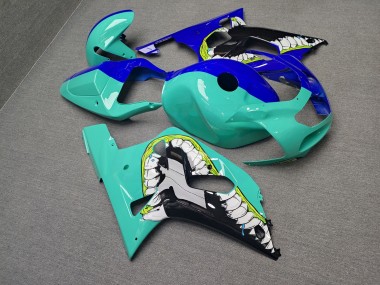 Purchase 2001-2003 Glossy Teal Blue Monster Split Suzuki GSXR 600/GSXR 750 Motorcycle Fairings UK