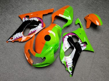 Purchase 2001-2003 Glossy Orange Green Monster Split Suzuki GSXR 600/GSXR 750 Motorcycle Fairings UK