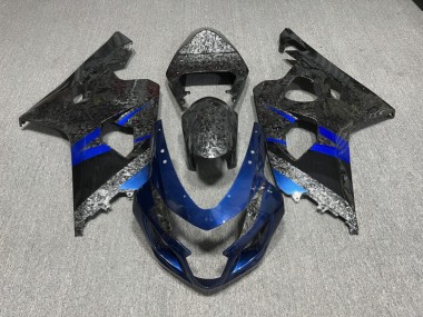 Purchase 2004-2005 Forged Carbon Fiber Style Blue Suzuki GSXR 600/GSXR 750 Motorcycle Fairings UK