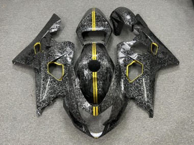 Purchase 2004-2005 Forged Carbon Fiber Style Gold Suzuki GSXR 600/GSXR 750 Motorcycle Fairings UK