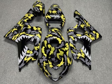 Purchase 2004-2005 Yellow Camo Shark Suzuki GSXR 600/GSXR 750 Motorcycle Fairings UK