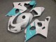 Purchase 2004-2005 Glossy White Light Blue Suzuki GSXR 600/GSXR 750 Motorcycle Fairings UK
