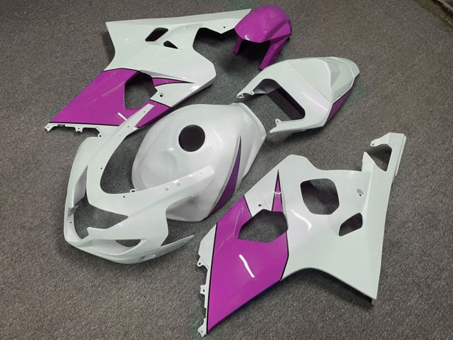 Purchase 2004-2005 Glossy White Purple Suzuki GSXR 600/GSXR 750 Motorcycle Fairings UK