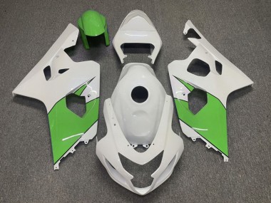 Purchase 2004-2005 Glossy White Green Suzuki GSXR 600/GSXR 750 Motorcycle Fairings UK