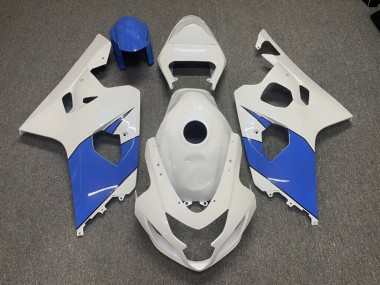 Purchase 2004-2005 Glossy White Blue Suzuki GSXR 600/GSXR 750 Motorcycle Fairings UK