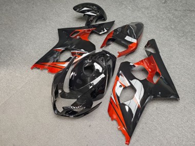 Purchase 2004-2005 Glossy Black Orange Silver Suzuki GSXR 600/GSXR 750 Motorcycle Fairings UK