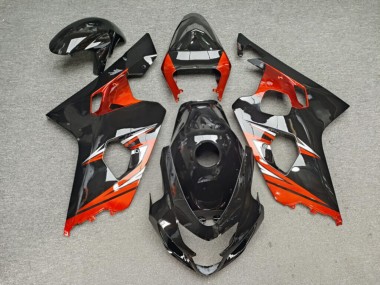 Purchase 2004-2005 Glossy Black Orange Silver Suzuki GSXR 600/GSXR 750 Motorcycle Fairings UK