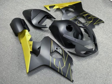 Purchase 2004-2005 Matte Black Gold Suzuki GSXR 600/GSXR 750 Motorcycle Fairings UK