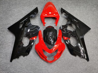 Purchase 2004-2005 Glossy Black Red Suzuki GSXR 600/GSXR 750 Motorcycle Fairings UK