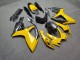 Purchase 2006-2007 Glossy Yellow & Forged Carbon Fiber Style Suzuki GSXR 600/GSXR 750 Motorcycle Fairings UK