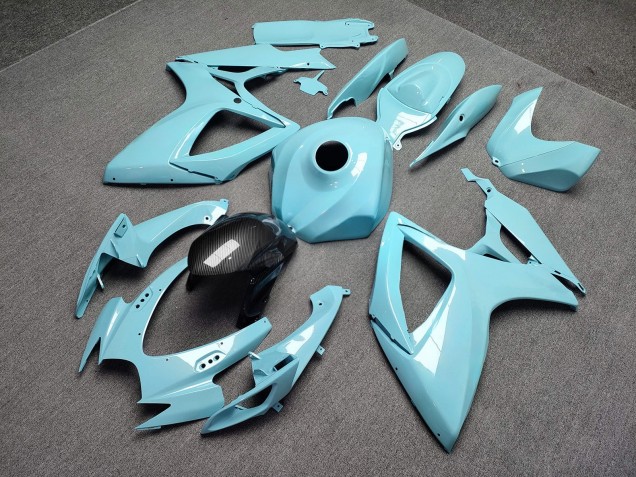 Purchase 2006-2007 Glossy Baby Blue with Carbon Fiber Style Suzuki GSXR 600/GSXR 750 Motorcycle Fairings UK