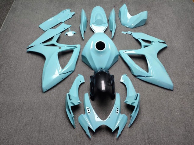 Purchase 2006-2007 Glossy Baby Blue with Carbon Fiber Style Suzuki GSXR 600/GSXR 750 Motorcycle Fairings UK