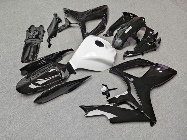 Purchase 2006-2007 Glossy Black & White Suzuki GSXR 600/GSXR 750 Motorcycle Fairings UK