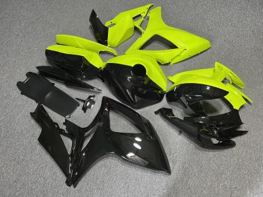 Purchase 2006-2007 Glossy Black & High Viz Yellow Split Suzuki GSXR 600/GSXR 750 Motorcycle Fairings UK